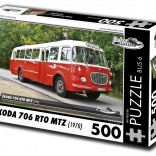 Puzzle RETRO-AUTA Škoda 706 RTO MTZ 500 pièces