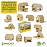 Jeu de construction en bois VARIO MASSIVE mini – 91 pièces