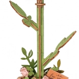 Puzzle 3D en bois rose ROBO TIME