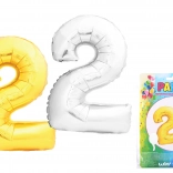 Ballon gonflable chiffre 2, 40 cm