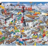 Puzzle J'aime les bateaux 1000 pièces de Gibsons