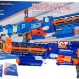 Blaze Storm blaster en mousse électrique 2-en-1 avec crosse, laser et 20 fléchettes (8+)