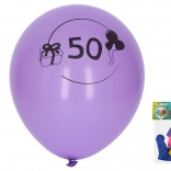 Ballons de 30 cm avec le chiffre 50, assortiment de couleurs – lot de 5 pièces