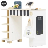 Le Toy Van stand de vente avec caisse et accessoires