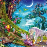 Puzzle Licorne et Fée 1000 pièces