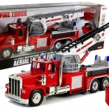 Camion de pompiers 60 cm avec échelle télescopique pivotante R/C sirène sonore lumières