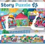 Puzzle Story transport en ville 26 pièces EDUCA