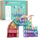 Connetix Pastel Ball Run ensemble de constructions magnétiques 106 pièces avec piste à billes