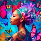 Puzzle Reine des papillons 1000 pièces