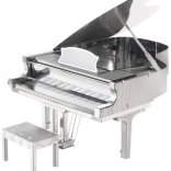 metal earth maquette 3D en métal piano – édition silver