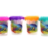 Fabrication de slime en gobelet avec paillettes et figurine