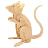 Woodcraft puzzle 3D en bois souris