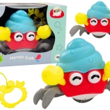 Crabe marcheur à remontoir – jouet interactif coloré pour enfants