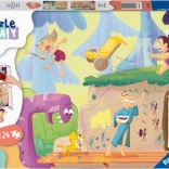 Puzzle et jeu : Homme des cavernes 2x24 pièces