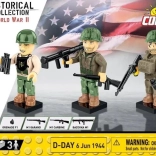 Coffret de construction COBI HC WWII – D-Day 6 juin 1944 figurines
