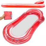 Matelas gonflable avec dossier et filet pour l’eau rouge Bestway