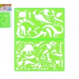 Gabarits en plastique pour dessin 2 pcs 11 × 18 cm