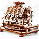 Puzzle 3D en bois moteur V8