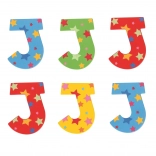Bigjigs Toys lettre en bois J avec étoiles