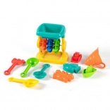 Set de sable avec moulin, 10 pcs