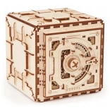 Coffre-fort mécanique en bois UGEARS – puzzle 3D de 179 pièces