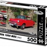 Puzzle RETRO-AUTA Škoda 1000 MBX 500 pièces