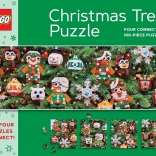 Puzzle LEGO sapin de Noël 4×100 pièces