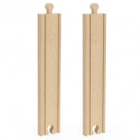 rails droites en bois 2 pcs