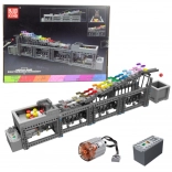 Kit de piste à billes avec moteur électrique, 1038 pièces