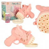 Pistolet à bulles rose avec ailes