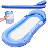 Matelas gonflable pour piscine avec appuie-tête - bleu