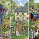 Puzzle Ferme Woodland 1000 pièces