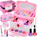 Jokomisiada trousse de maquillage rose pour enfants