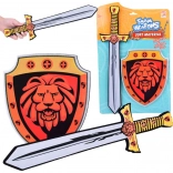 Set de chevalier en mousse – épée et bouclier avec blason au lion