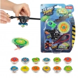 Gyroscope mécanique lumineux 5 cm avec éléments métalliques et lanceur