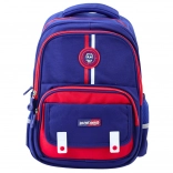 Sac à dos scolaire bleu marine et rouge 20 L