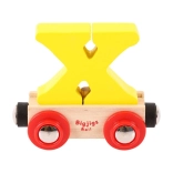 Wagonnet en bois avec la lettre X - Bigjigs Rail