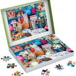 Puzzle EUROGRAPHICS Connecting Pieces Tricot félin 48 pièces