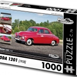 puzzle retro-auta Škoda 1201 – 1000 pièces