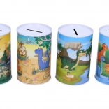 Tirelire avec motif dinosaures 7 × 10,5 cm