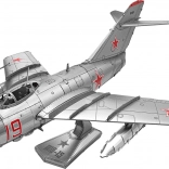 Puzzle 3D métallique METAL EARTH – avion MiG‑15