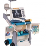 Chariot médical avec ECG et accessoires – set bleu pour enfants