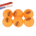 Balles de tennis de table SHIELD 6 pcs sans soudure jaunes 40 mm