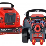 Camion d’atelier rouge pour enfants - camion à démonter