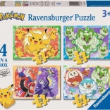 Puzzle Pokémon 4 en 1 (12, 16, 20, 24 pièces) RAVENSBURGER