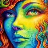 Profitez du puzzle Demoiselle peinte 1000 pièces