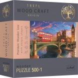 Puzzle TREFL Wood Craft Origin palais de Westminster avec Big Ben 501 pièces