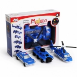 Véhicules de police magnétiques MalBlo – kit de construction créatif pour enfants
