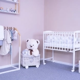 Berceau d’appoint pour bébé New Baby Mateo 90 × 40 cm blanc