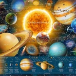 RAVENSBURGER puzzle Space Odyssey – Système solaire 5000 pièces
